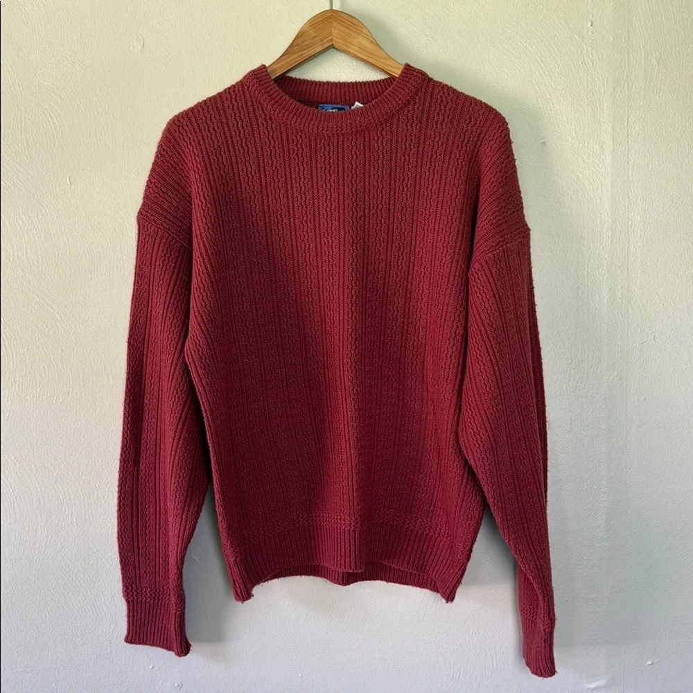 Vintage Today’s News Classic Red Men's Sweater large